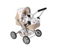 Bayer Chic 2000 Poussette de poupée Smarty, Petite Poussette de poupée pour Enfants à partir de 2 Ans, Poussette Jouet, Ours, Beige