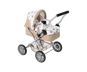 Bayer Chic 2000 Poussette de poupée Smarty, Petite Poussette de poupée pour Enfants à partir de 2 Ans, Poussette Jouet, Ours, Beige