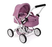 Bayer Chic 2000 Poussette de poupée Smarty, pour Enfants à partir de 2 Ans, Jean Rose, 555-62, 56 x 37 x 56 cm