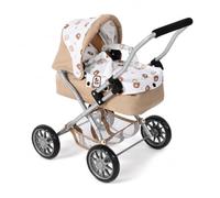 Bayer-Chic Poussette pour poupée Smarty – avec oursons beige, jouet, dès 2 ans