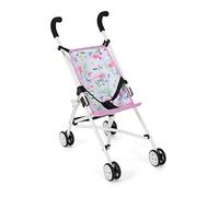 Bayer Chic 2000 Poussette pour poupée Roma - Mini Poussette - Motif Fleurs - Rose - 50 x 29 x 57 cm