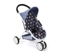 Bayer Chic 2000 Poussette pour poupée Speedy - Etoiles Navy - Convient aux poupées jusqu'à 46 cm - Hauteur de poussée 58 cm