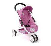 Bayer Chic 2000 Poussette pour poupée Speedy - Jeans Rose - Convient aux poupées jusqu'à 46 cm - Hauteur de poussée 58 cm