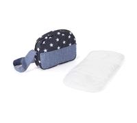 Bayer Chic 2000 Sac à Langer pour Poupée - Accessoire de Poupée, Motif Étoiles, Bleu Marine, 853-51