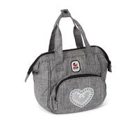 Bayer Chic 2000 Sac à langer pour poupée, sac à langer pour poupées, accessoires de poupée, sac jean, gris