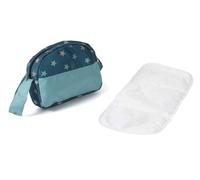 Bayer Chic 2000 - Sac à Langer pour poupées, Sac à Langer pour poupée, Accessoire de poupée, Sac de poupée, étoiles, Turquoise