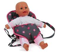 Bayer Chic 2000 - Sangle de transport pour poupée, accessoire de poupée avec étoiles roses