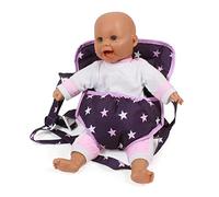 Bayer Chic 2000 Sangle de Transport pour poupée de bébé - Accessoire de poupée - Motif étoiles Violettes