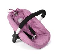 Bayer Chic 2000 Siège Auto pour poupée avec Adaptateur pour Poussette de poupée, Accessoires de poupée, Jeans Rose