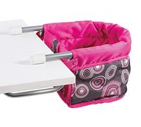 Bayer Chic 2000 Siège de Table pour poupée | Hot Pink Pearls | Accessoires | Siège de table pratique pour poupées jusqu'à environ 50 cm environ. Facile à installer sur presque n'importe quelle table