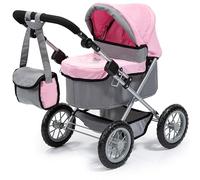 Bayer Design 13008AA Poussette Landau pour Poupée Trendy, réglable, Pliable, Sac à bandoulière