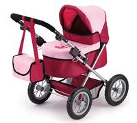 Bayer Design - 13014 - Poussette Landau Pour Poupée - Trendy Bordeaux Réglable - 68 Cm