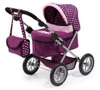 Bayer Design 13037AA - Poussette Landau Pour Poupée - Réglable - Trendy Rose/Prune - 68 Cm Rose G