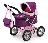 Bayer Design - 13057 - Poussette Landau Pour Poupée - Réglable - Trendy Prune - 68 Cm