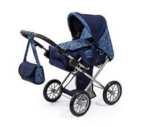 Bayer Design 13603AA Poussette pour Poupée, Combi City Star 3 en 1, Landau Combi, avec Couffin Amovible Et Sac à Bandoulière, Réglable, pour des Poupées Jusqu'à 46cm, Design Moderne