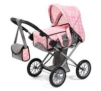 Bayer Design 13630AA City Star au Design Moderne de Licorne, Chariot de poupée combiné, avec Sac de Transport Amovible et Sac à bandoulière, Hauteur réglable, pour poupées jusqu'à 46 cm