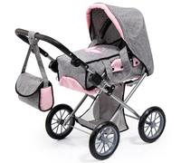 Bayer Design 13633AA Poussette Landau pour poupée City Star, couffin Amovible, Sac à bandoulière, réglable, Pliable