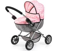 Bayer Design 13730AB Ensemble Poussette pour poupée, Pliable, poignée Douce, Chaise Haute, Sac