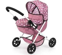 Bayer Design 13776AB Set poussette de poupée pliable, poignée souple, avec sac, chaise haute