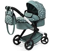 Bayer Design 17058AA Landau pour poupée Xeo, Poussette pour Poupon, réglable en Hauteur, poignée réversible, Convertible, Sac