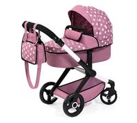 Bayer Design 17076AB Landau pour poupée Combi Xeo, Poussette de poupée, réglable en Hauteur, Convertible, Sac