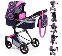 Bayer Design 18417AA Landau pour Poupée Neo Vario avec Sac, Convertible en Poussette Canne, Pliable, réglable, Reversible
