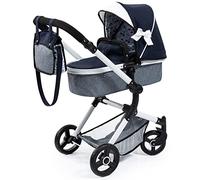 Bayer Design 18481AB Landau pour Poupée Neo Vario avec Sac, Convertible en Poussette Canne, Pliable, réglable, Reversible