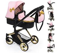 Bayer Design 18490AA Landau pour Poupée Neo Vario avec Sac, Convertible en Poussette Canne, Pliable, réglable, Reversible