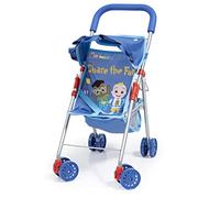 Bayer Design 21511AA Poussette Canne poupée Cocomelon,Pliable, Roues Doubles, Ceinture de sécurité, métal