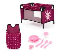 Bayer Design 61767AB lit pour poupée, Sac de Couchage pour Poupon, Accessoires Plastiques