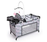 Bayer Design 62607AA Lit de poupée avec Chaise Haute intégrée, Table à Langer, Mobile, Accessoire pour poupée