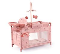 Bayer Design Lit de poupée 62626AA – Chaise haute intégrée, table à langer, mobile