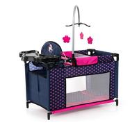 Bayer Design 62654AA Lit de poupée avec Chaise Haute intégrée, Table à Langer, Mobile, Cintre à vêtements, Accessoire pour Poupon