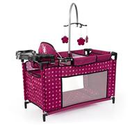 bayer Design Lit multiple pour poupées jusqu'à 46 cm, bordeaux