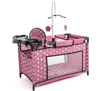 Bayer Design 62676AA Lit de poupée avec chaise haute intégrée, armoire, mobile, couette et oreiller