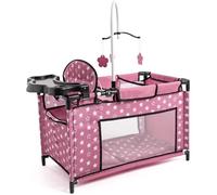 Bayer Design 62676AA Lit de poupée avec Chaise Haute intégrée,Table à Langer,Mobile,Accessoire pour poupée - couleur : Nordique R