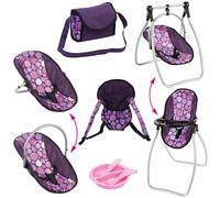 Bayer Design - 63694AB - Vario Set 9 En 1 - Chaise Haute Pourpre