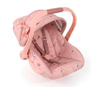 Bayer Design 67926AA siège d'auto de poupée avec Pare-Soleil et Ceinture de sécurité, Accessoire pour Poupon, 45x34x38 cm
