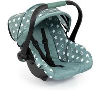Bayer Design Siège d'auto pour poupée 67958AA, pare-soleil & ceinture - Vert nordique étoiles