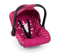 Bayer Design 67967AA siège d'auto de poupée avec Pare-Soleil et Ceinture de sécurité, Accessoire pour Poupon jusqu'à 46cm, à partir de 3 Ans