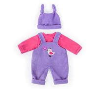 Bayer Design 83856AA Vêtements pour poupée de 33-38cm, Accessoires pour Poupon, Salopette, t-Shirt, Rose, Violet