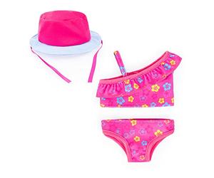 Bayer Design 84203AA Vêtements de poupée 38-42 cm, Accessoire pour Poupon, binkini, Chapeau de Soleil