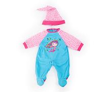 Bayer Design 84680AA Vêtements pour poupée de 40-46cm, Accessoires pour poupées, Barboteuse, Casquette avec Un Beau Motif de sirène, Turquoise, Rose