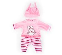 Bayer Design 84688AA Vêtements de poupée 40-46cm, Accessoires pour Poupon, t-Shirt, Pantalon et Bonnet, Ensemble, Tenue avec Lapin