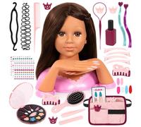 Bayer Design 90090AC Charlene Magic Nails tête à Coiffure et de Maquillage avec Mains et Ongles, Maquillage, Accessoires pour Les Cheveux, Autocollants, 30 cm