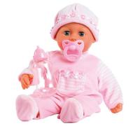 Bayer Design - 93800-Rosa - Poupon Bébé - Premiers Mots Avec 24 Sons - Rose - 38 Cm