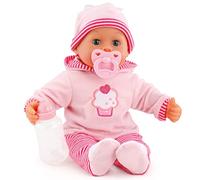 Bayer poupée bébé avec accessoires First Words 38cm rose trois pièces Rose G