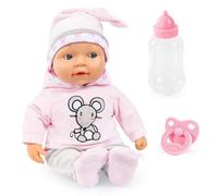 Bayer Design 93844AA Lisa Magic Eyes, Poupée Interactive, Poupon Parlant, avec tetine et biberon, Yeux Magiques