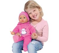 Bayer Design 93878AA Poupée médecin interactive, sons de bébé, joues rouges, nombreux accessoires, couleur rose