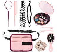 Bayer Design Kit de Coiffure pour Enfants avec Maquillage | ceinture de coiffure, brosse, peigne, accessoires pour tresser, pinces, également adapté aux têtes à maquiller